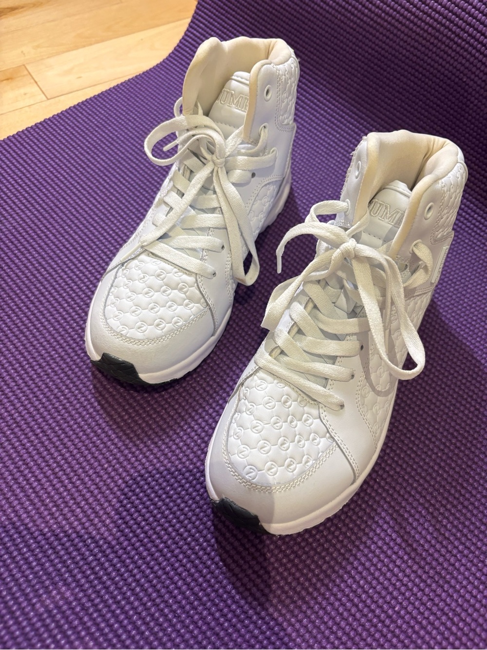 Zumba Fitness Women's White Lace-Up High Top Boots